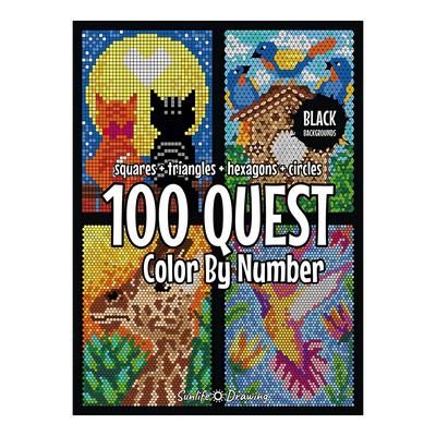 TEMU 100pcs Numbered Coloring Book For Adults & - Relax Art Vibrant Illustrations, & Animal Shapes, Creative Drawing & Relaxation, Adult Coloring Book | Artistic Cover Art | Colorful Artwork