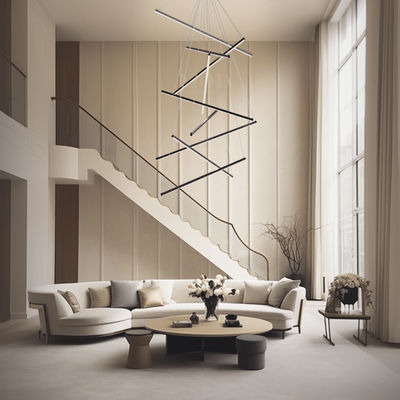 Finn | Modern Staircase Chandelier | 7 Lights / Warm White (3000k) | MOD LIGHTING