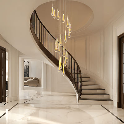 Indra | Crystal Droplet Chandelier | Warm White (3000k) / 8 Droplets | MOD LIGHTING