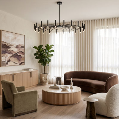 Kendall | Contemporary Chandelier | 24 Candles / Warm White (3000k) | MOD LIGHTING