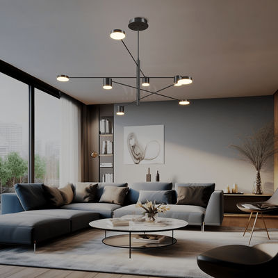 Lynx | Luxury Nordic Chandelier | Black Ash / 10 Lights / Warm White (3000k) | MOD LIGHTING