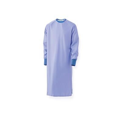Medline Blockade Reusable Cover Gown, 1-Ply, Ceil Blue, AngelStat Back, Snaps at Neck and Back, Size XL, 12/DZ (MDT012092XL)