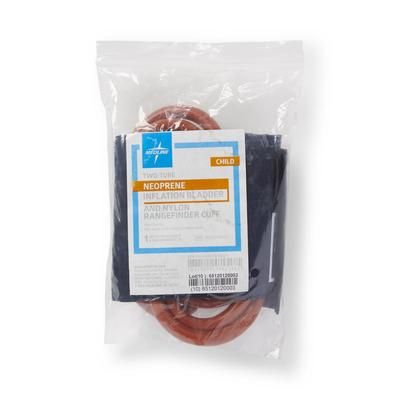 Medline Double Tube Neoprene Inflation Bag and Nylon Range Finder Cuff Set, Child, 1 EA (MDS91421LF)