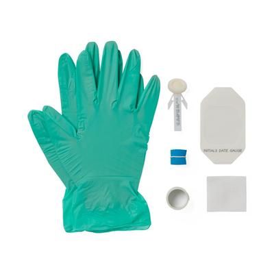 Medline 7-Piece IV Start Kit with 1 ChloraPrep Applicator, SureSite Window Dressing, 1 Pair Vinyl Gloves, 100/CS (DYND74261)