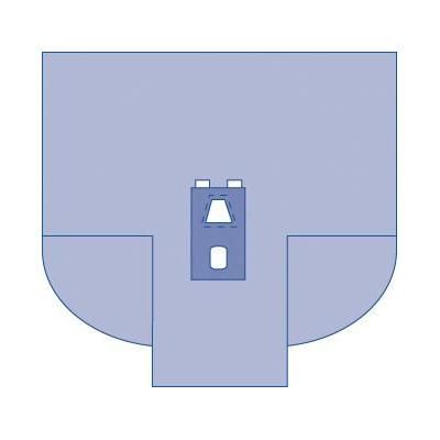 Medline Laparoscopy Drape with Gussets, Sterile, 10/CS (DYNJP9104)