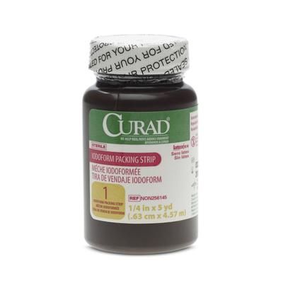 Curad Sterile Iodoform Gauze Packing Strips, 1/4" x 5 yd., 1 EA (NON256145H)