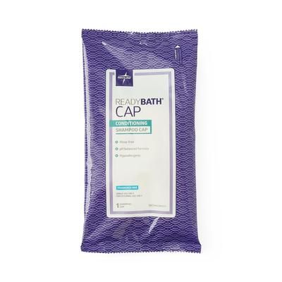 Medline ReadyBath Rinse-Free Conditioning Shampoo Caps, Fragrance Free, 30/CS (MSC095231)