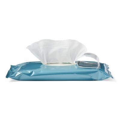 Medline ReadyFlush Jr. Flushable Fragrance-Free Wet Wipes, 7"x 8", 40/Pack, 960/CS (MSC263820)