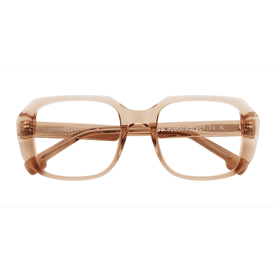 Unisex s square Brown Acetate Prescription eyeglasses - Eyebuydirect s Benedict