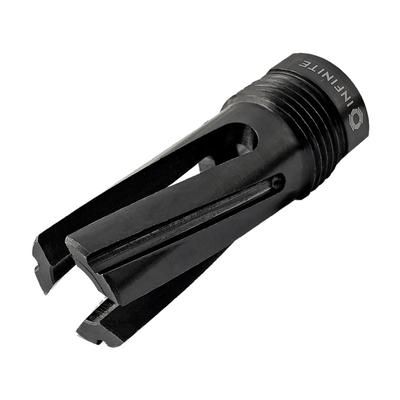 Infinite Product Solutions Gen 1 QD 3-Prong Flash Hider 9mm Luger 1/2x28 Black Oxide G1-4140-BOG-1228-9MM-CW