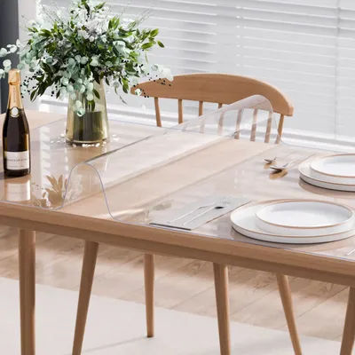 Protecteur de Table transparent, couverture de Table en plastique, tapis de protection de bureau, tapis de bureau, couverture de table en PVC imperméable