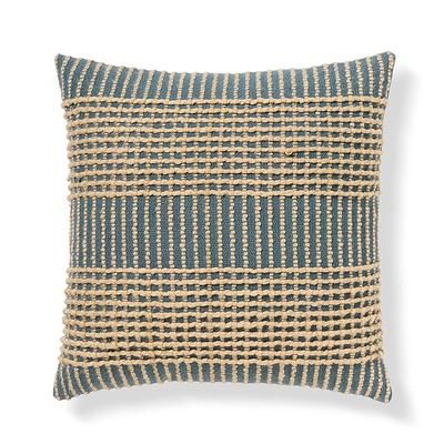 Portia Plaid Pillow - Blue - Grandin Road