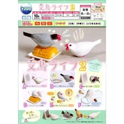 Tarlin Original Gashapon Kawaii Cute Anime Pet Wenbird Daily Life Bird Miniature Figure Gachapon Capsule Toys Gift