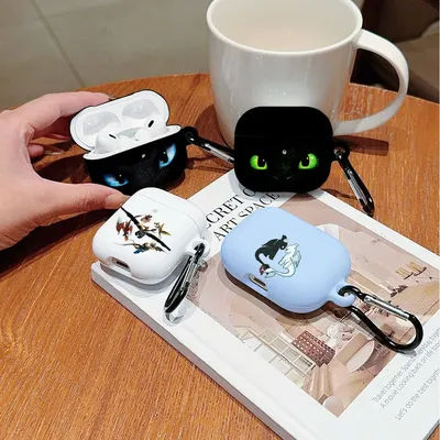 Juste de protection antichoc avec crochet en métal pour AirPods 1, 2, 3, 4 Pro, D-DragonS HD, étui pour écouteurs en PC dur