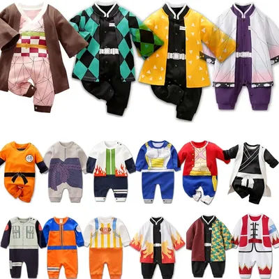 Barboteuse pour bébé garçon et fille, vêtements Anime, Costume de Cosplay d'halloween, combinaison