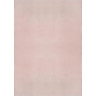 Tappeto lavabile e antiscivolo, tinta unita, rosa, 200 x 280 cm