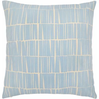 Karungdong 18" Square Modern Pillow plush Cotton Light Blue/Oatmeal/Light Beige/Beige Lumbar Pillow - Boutique Rugs