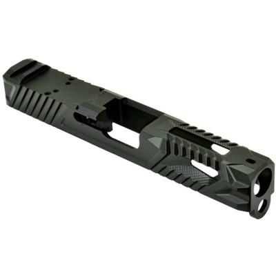 Norsso N19 Piranha TP Slide for Glock 19 Gen 3 RMR Cut Black N19-PIR-TP-3-RMR-BLK