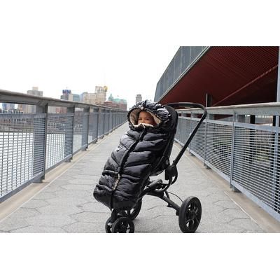 7 A.M. Enfant Blanket 212 Evolution Polar Footmuff - Black Polar
