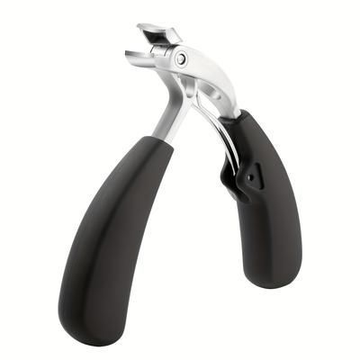 TEMU 1pc Heavy-duty Stainless Steel Nail Clippers With - Large Opening For Thick Nails, Precise Trimming For Men's Toenails, Ergonomic Long Handle