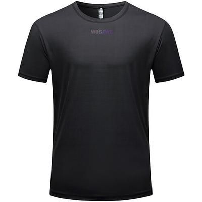 Per uomo Per donna Maglia da Ciclismo Lettere Numeri Manica Corta Bicicletta Maglietta Maglia Top con 3 tasche posteriori Mountain Bike MTB Asciugatura Rapida Traspirante Gli sport Nero Bianco Verde