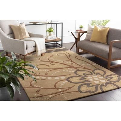 Mingoville 18" Square Cotton Beige/Black/Brown/Tan/Brown/Dark Red Throw Pillow - Boutique Rugs
