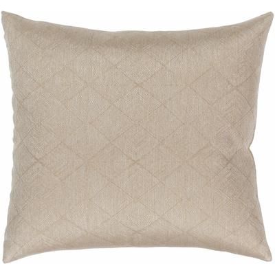 Bonaire 18"H x 18"W Modern Tan/Metallic Gold Throw Pillow - Boutique Rugs