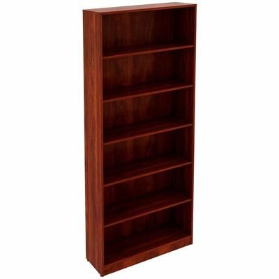Lorell Laminate Bookcases, 36" Width x 12" Depth x 84" Height, 6 x Shelves, Cherry (LLR99751)