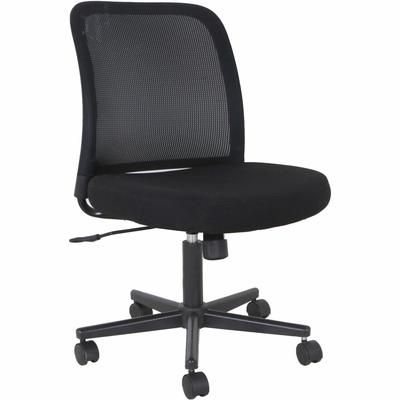 NuSparc Armless Task Chair, Fabric Seat, Black (NPRCH302MNBK)