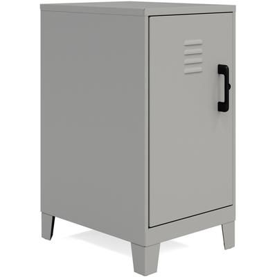 NuSparc Personal Locker, 2 Shelves, 27.5" Height x 14.2" Width x 18" Depth, Silver, Steel (NPRSL218ZZSR)