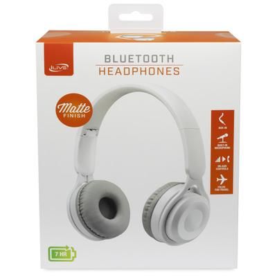 Ilive 40Mm Driver Wireless Headphones, White, Iahb53W