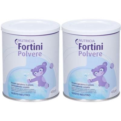 Nutricia Fortini Polvere Gusto Neutro Set da 2 2x400 g per soluzione o