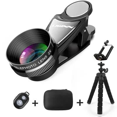 Mobile Phone Camera Lens 2X HD Portrait Teleconverter for iPhone 11 13 Smartphone Mini Telephoto