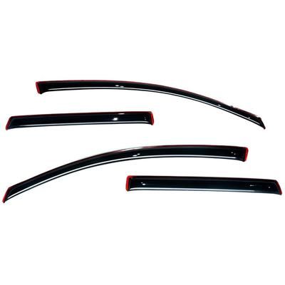 Ventshade Window Visor Acrylic Smoke In-Channel Mount Type Ventvisor Series, Front & Rear, Lifetime limited warranty 194743