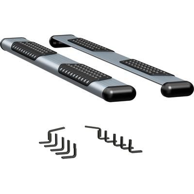 Luverne Running Boards Aluminum Powdercoated Silver O-Mega II 6 in. Series, 583088-570829