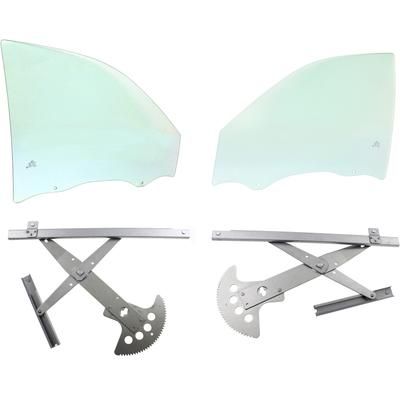Replacement Door Glass, Front, Driver & Passenger Side, 1-year unlimited-mileage warranty KIT-062917-13
