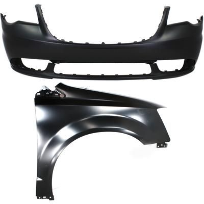Replacement Fender Steel Primed, Front, Passenger Side, 1-year unlimited-mileage warranty KIT-112617-255