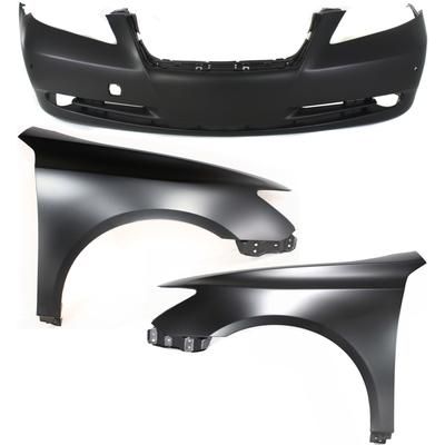 Replacement Fender Steel Primed, Front, Driver & Passenger Side, 1-year unlimited-mileage warranty KIT-010718-131