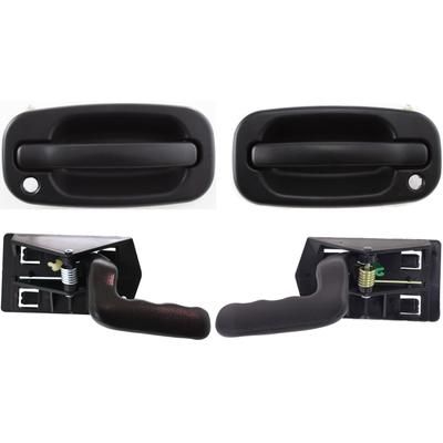Replacement Interior Door Handle Textured Black, Front, Driver & Passenger Side, 1-year unlimited-mileage warranty KIT-032218-35