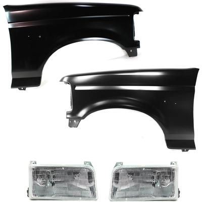 Replacement Fender Steel Primed, Front, Driver & Passenger Side, 1-year unlimited-mileage warranty KIT-092718-15
