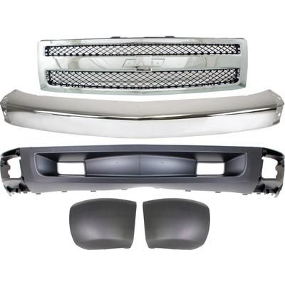 Replacement Valance Plastic Primed Air Deflector, Front, Lower, 1-year unlimited-mileage warranty KIT-050817-44