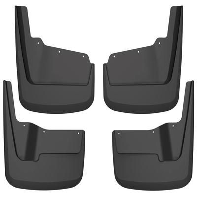Husky Liners Mud Flaps Thermoplastic Black Custom Fit Series, Front & Rear, Driver Passenger Side, Lifetime limited warranty 58296