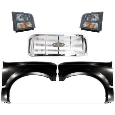 Replacement Grille Assembly Plastic Chrome Grille, 1-year unlimited-mileage warranty KIT-022423-641