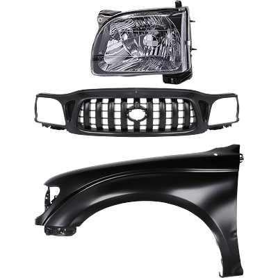 Replacement Grille Assembly Plastic Paintable Grille, 1-year unlimited-mileage warranty KIT-031323-17901