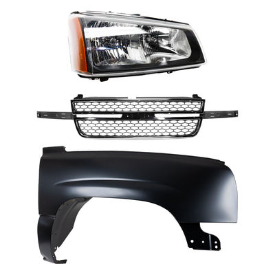 Replacement Fender Steel Primed, Front, Passenger Side, 1-year unlimited-mileage warranty KIT-022123-7001
