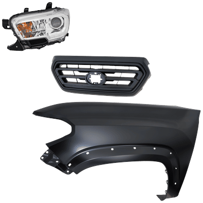 Replacement Fender Steel Primed, Front, Driver Side, 1-year unlimited-mileage warranty KIT-031323-33502