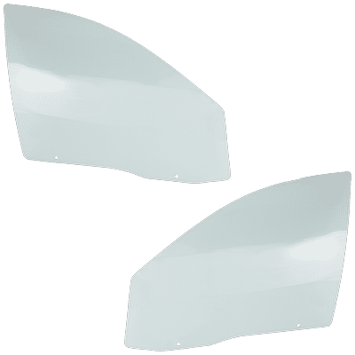 Replacement Door Glass, Front, Driver & Passenger Side, 1-year unlimited-mileage warranty SET-RC48010001