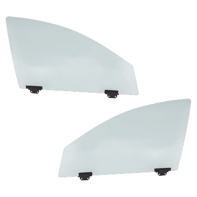 Replacement Door Glass, Front, Driver & Passenger Side, 1-year unlimited-mileage warranty SET-RC48010011