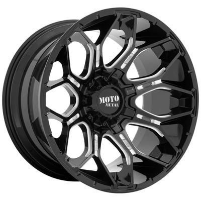 Moto Metal Wheel Aluminum Black, Lifetime Limited Warranty on Structure; 1 Year Finish MO80829088300