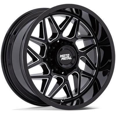 Moto Metal Wheel Aluminum Black, Lifetime Structural Limited Warranty With 1 Year On Finish MO812BE20106818N